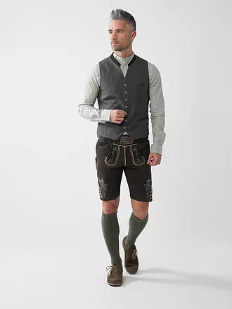 GWEIH & SILK | Pantalones de cuero BORIS | braun